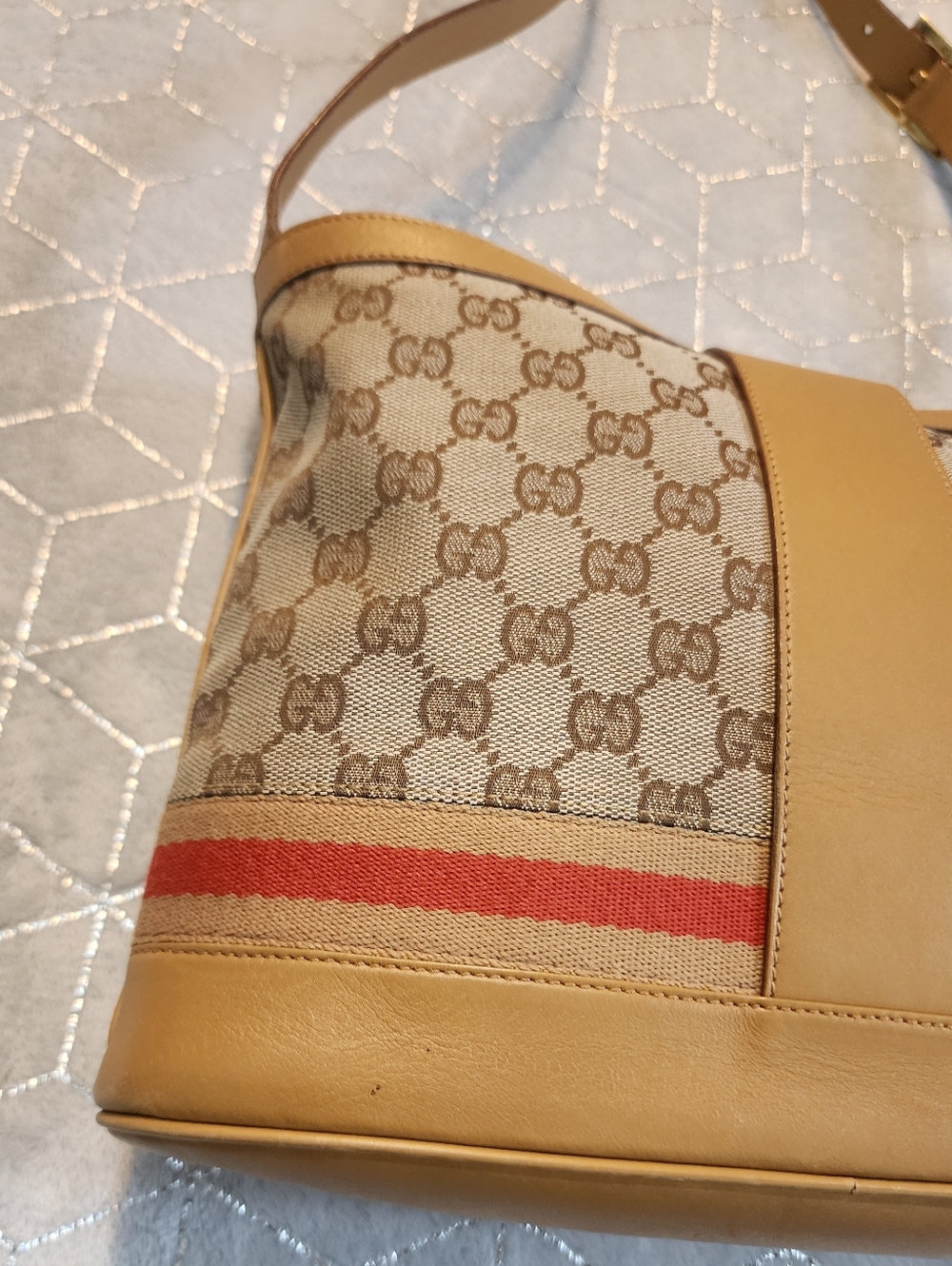 GUCCI | Limited Edition GG Monogram Sherry Line Shoulder Bag - Picture 6 of 15
